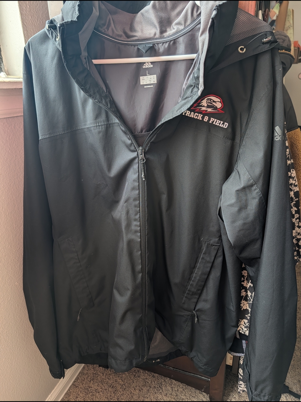 Adidas Black Track & Field Zip Jacket
